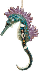 Glittered Seahorse Ornament by Mark Roberts, 11''