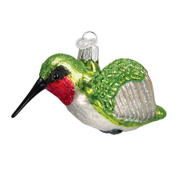 Hummingbird Glass Ornament by Old World Christmas, 4"