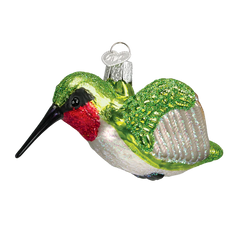 Hummingbird Glass Ornament by Old World Christmas, 4