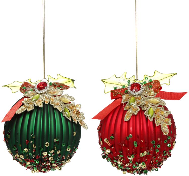 Holly Beads Ornament by Mark Roberts, 5"