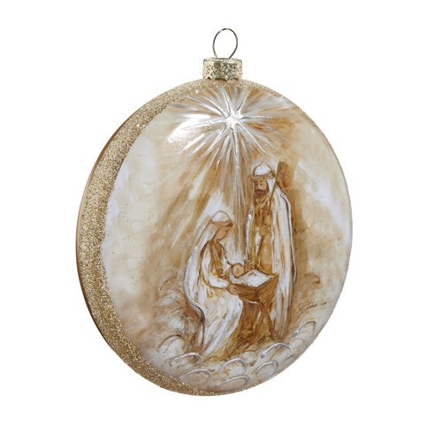 Holy Family North Star Disc Family Ornament, 5"