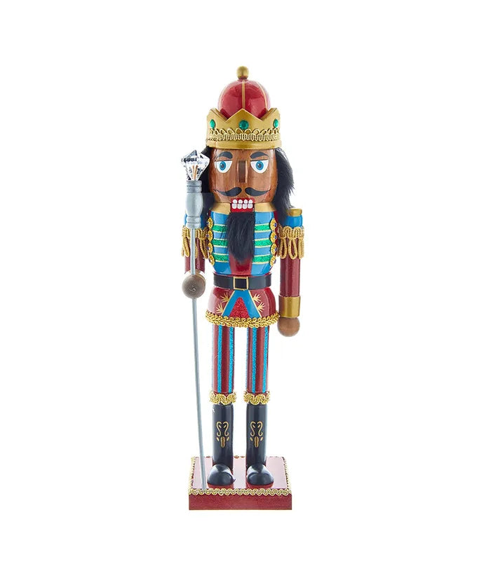 African American King Nutcracker, 15"