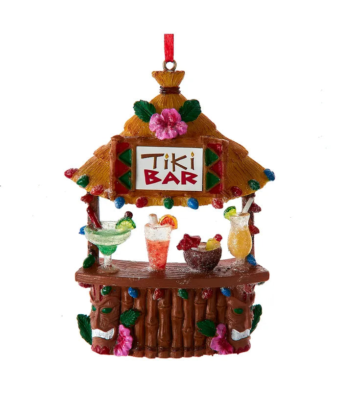 Tiki Bar Ornament, 4"