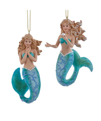 Blue and Green Mermaid Ornament
